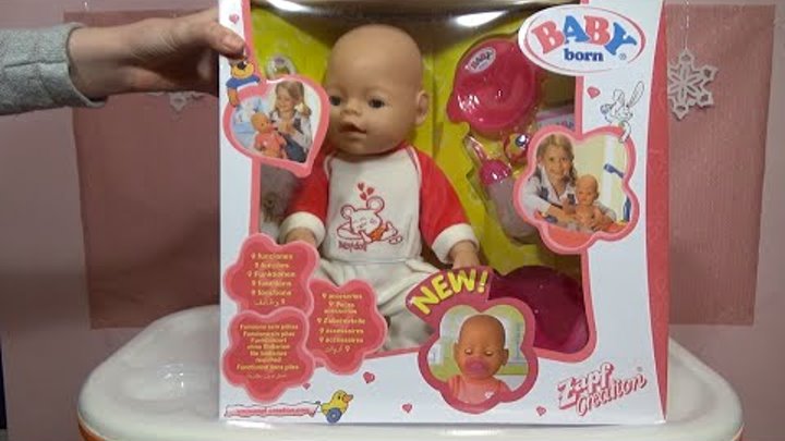 Новая кукла Беби Борн Распаковка Baby Born игрушки Беби Бон Обзор на куклу Беби Борн видео