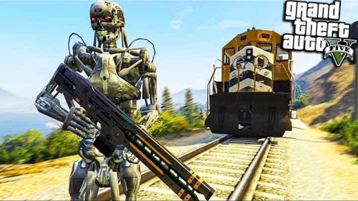 ГТА 5 МОДЫ ТЕРМИНАТОР Т 800 ПРОТИВ ПОЕЗДА! ОБЗОР МОДА В GTA 5! ЭКСПЕРИМЕНТЫ В ГТА 5! МИР С МОДАМИ! смотреть онлайн ГТА 5 МОДЫ ТЕРМИНАТОР Т 800 ПРОТИВ ПОЕЗДА! ОБЗОР МОДА В GTA 5! ЭКСПЕРИМЕНТЫ В ГТА 5! МИР С МОДАМИ!