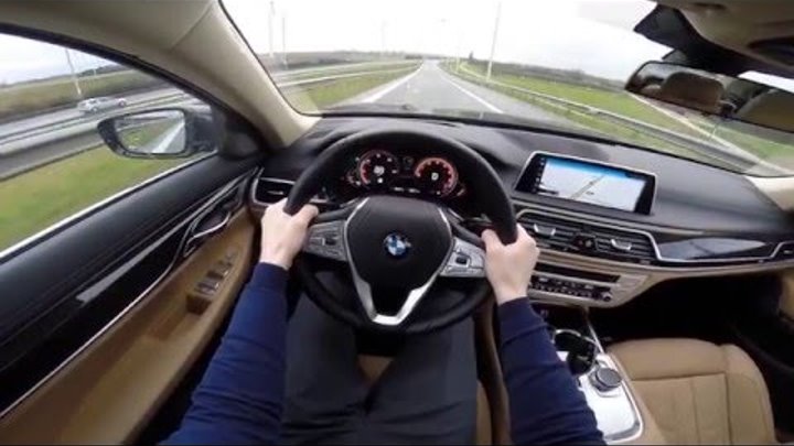 BMW 7 Series 2016 740i 326hp POV test drive GoPro