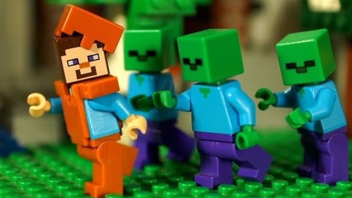 НУБ против Крипера Мультфильм Лего Майнкрафт Лаки Блоки Троллинг Мультики Lego Minecraft Animation