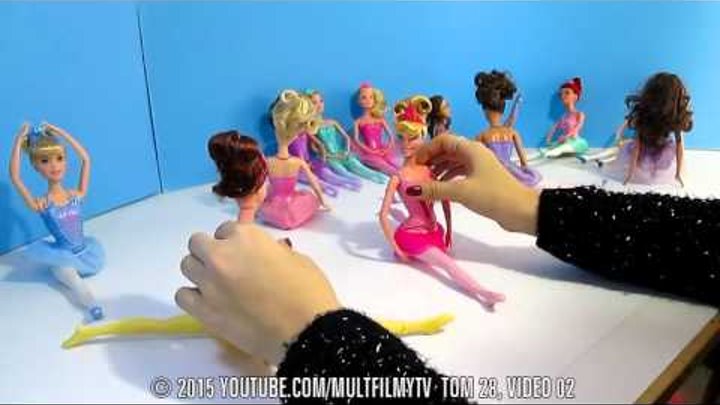 Принцессы Диснея Куклы Барби Игры видео мультик �