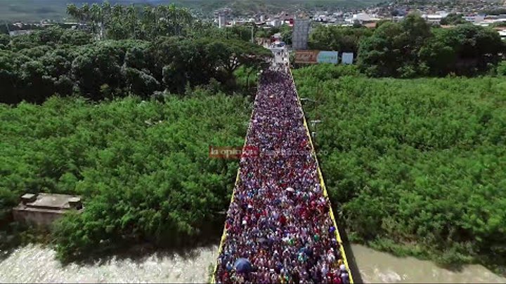 Río Humano en la frontera: el reflejo del drama venezolano