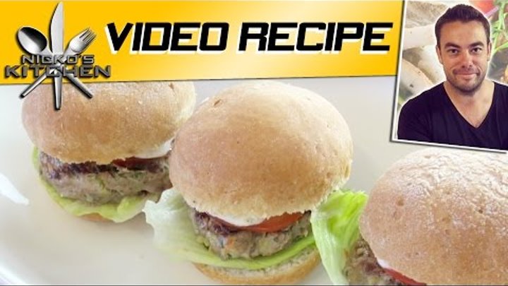 HEALTHY 'LOW FAT' BURGERS - Nicko's Kitchen HEALTHY 'LOW FAT' BURGERS - Nicko's Kitchen