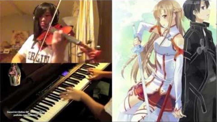 Sword Art Online OP - crossing field (piano + viola) ft. TehIshter