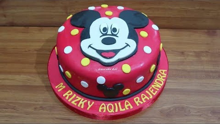 Cara Menghias Kue Ulang Tahun Mickey Mouse - Cara Membuat Kue Ultah Unik