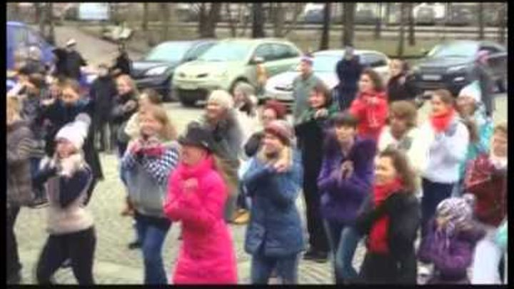 FlashMob 23 февраля Санкт-Петербург Женщина года 2014