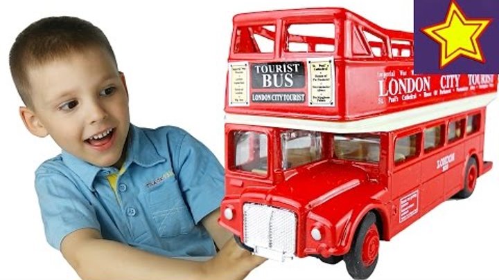 Игрушка автобус Welly распаковка и обзор Kids toy bus welly unboxing