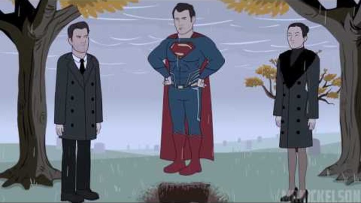 Как следовало закончить фильм "Бэтмен против Супермена: На заре справедливости" - Сцена После Титров