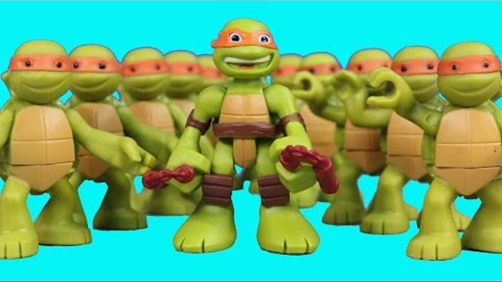 Teenage Mutant Ninja Turtles Half Shell Heroes TMNT Mikey Replica Robot Battle Shredder Clay Face
