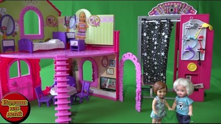 Мультик Катя и Томми играют в дочки матери, Барби и дети в мире игрушек, Барби на русском