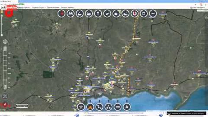 27 09 14 Карта боевых действий в зоне АТО на Юго Востоке Украины Новороссия на 18 00