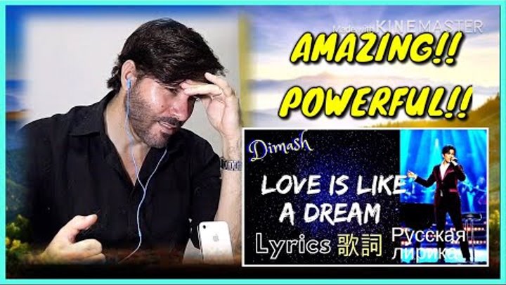 REACTION | Dimash - Love is Like a Dream (English Lyrics) | ДИМАШ "Любовь похожая на сон" лирика