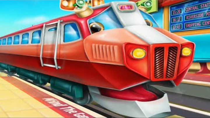 МУЛЬТИКИ ПРО ПАРОВОЗИКИ ДЛЯ ДЕТЕЙ Мультик анимашка про поезда для детей Прогулка на поезде
