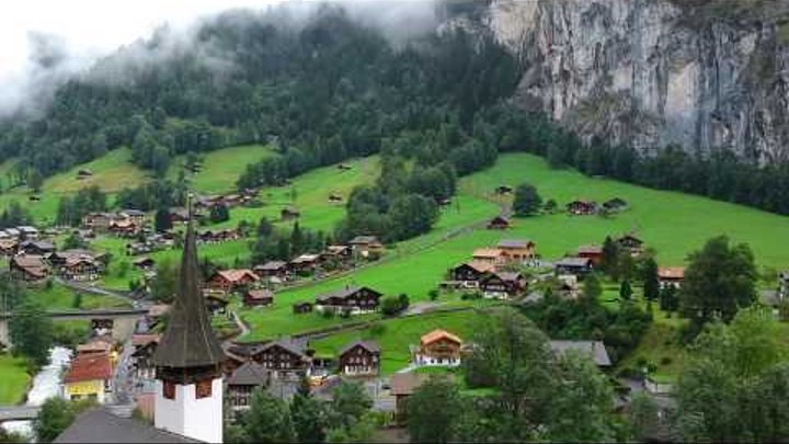 Switzerland beautiful town Lauterbrunnen, Staubbach Fall Drone video, must watch DJI spark