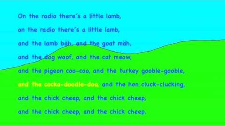 The little chick cheep HD Lyrics Text