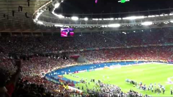 Награждение евро 2012. Испания чемпион. Киев. Euro 2012