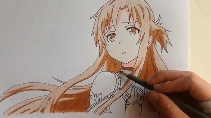 Drawing Asuna (Sword Art Online)