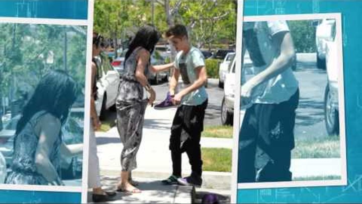 justin bieber & selena, justin pissed off with a paparazzi, los angeles 27 May 2012