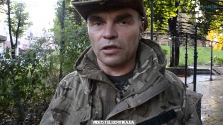 Боец батальона "Айдар" обращается к президенту Порошенко