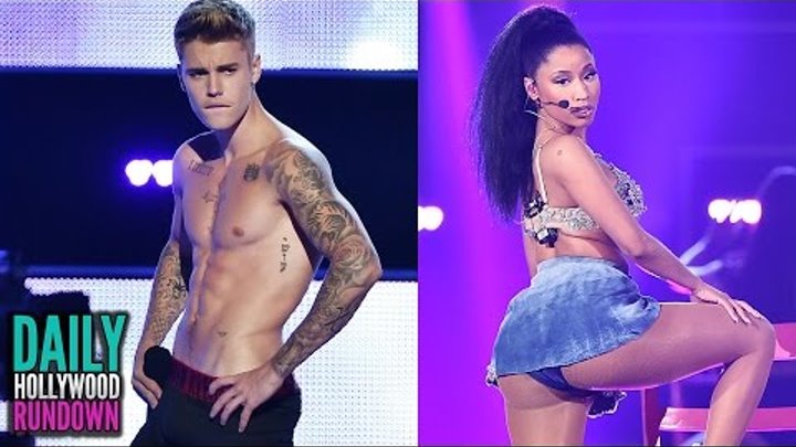 Justin Bieber BOOED During Striptease - Nicki Minaj Racy "Anaconda" Fashion Rocks Performance (DHR)