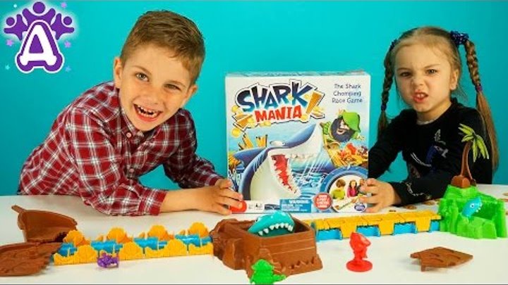Игрушки для детей Игра Акула Shark mania game Видео для детей Розыгрыши от Друзяк Games for children