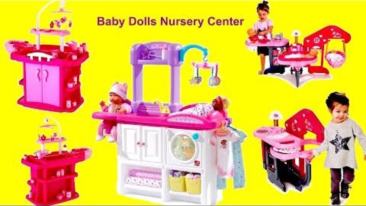 Baby Dolls Nursery Center Set up & Play! Nursery Toys With Baby Born Baby Annabell & Nursery Rhymes