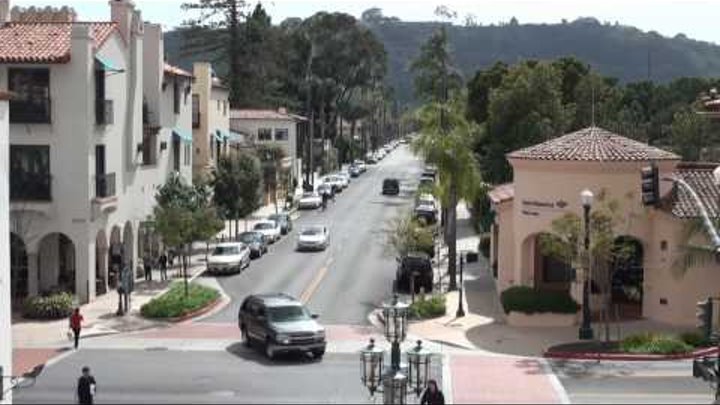 Beautiful Downtown Santa Barbara, California in HD