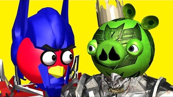 ANGRY BIRDS as TRANSFORMERS ♫ 3D animated movie mashup pt.2 ☺ FunVideoTV - Style ;-))
