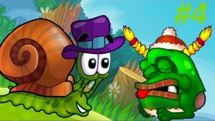 Детская игра про улитку Snail Bob 2 – ЗЛАЯ ЧЕРНАЯ УЛИТКА. Мультик игра для малышей! Часть #4