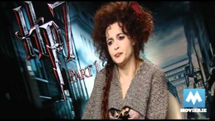Helena Bonham Carter (Bellatrix Lestrange) on HARRY POTTER & THE DEATHLY HALLOWS HP7 & Dobby