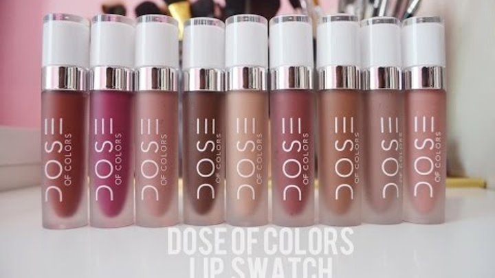 Dose of Colors Liquid Lipstick Lip Swatch
