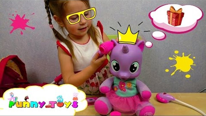 ИГРАЕМ в ДОКТОРА Лечим куклу МАЙ ЛИТЛ ПОНИ Лили BABY DOCTOR game for KIDS My Little Pony Lily