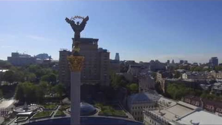 Ukrain Kiev from the height of bird flight