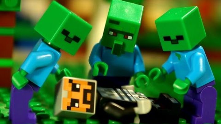 Мультфильм Майнкрафт 6-я серия Лего Мультики - Lego Minecraft Stop Motion Animation