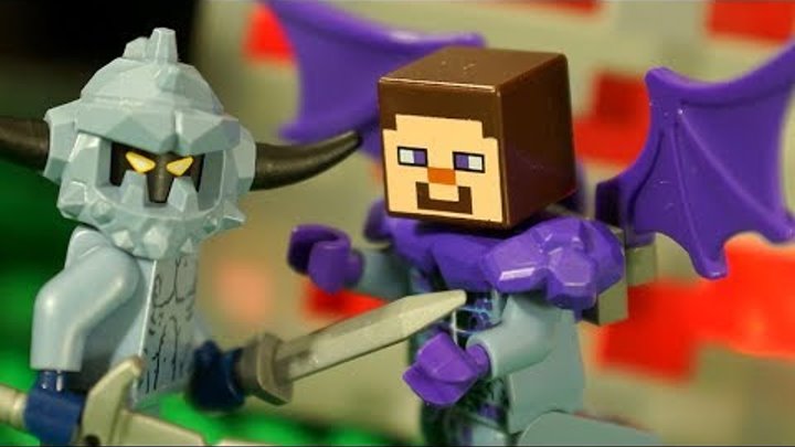 ЛЕГО НУБик Майнкрафт против НЕКСО НАЙТС Мультики LEGO Minecraft Мультфильмы Видео для Детей