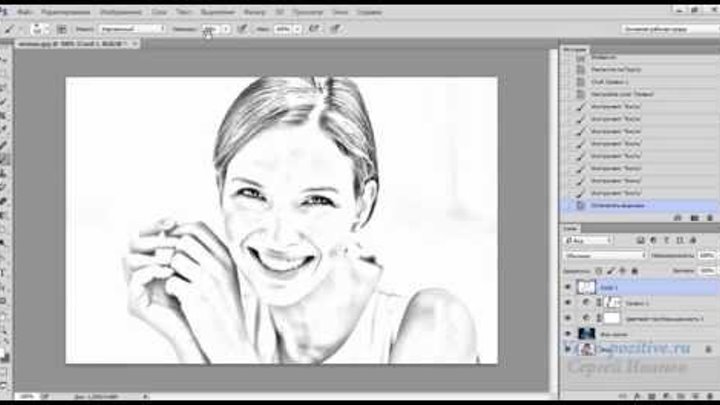 Из фото рисунок карандашом в Фотошопе Из фото рисунок карандашом в Фотошопе