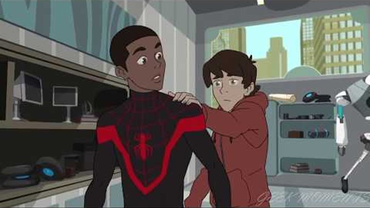 Майлз Моралис показывает Питеру Паркеру, что он стал Человеком Пауком (Человек Паук| 1 сезон) (2017) Майлз Моралис показывает Питеру Паркеру, что он стал Человеком Пауком (Человек Паук| 1 сезон) (2017)