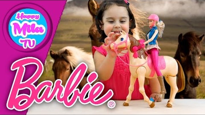 HAPPY MILA TV #135 | HOW TO STUNT - BARBIE - SADDLE N' RIDE HORSE - MATTEL