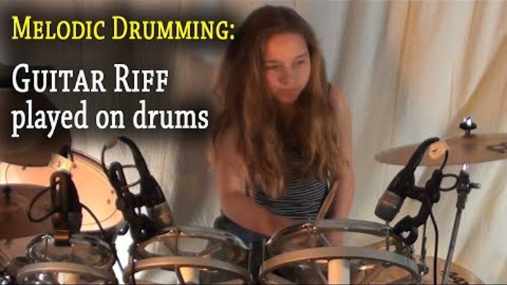 Highway To Hell; Guitar Riff played on drums (by Sina)