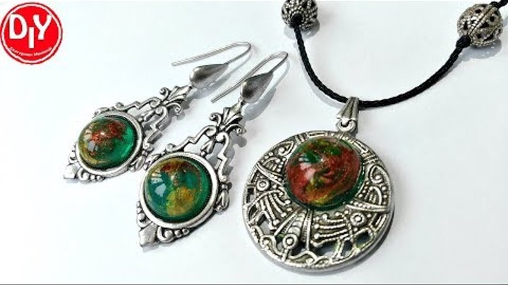 Украшение из эпоксидной смолы/jewelry made of epoxy resin Украшение из эпоксидной смолы/jewelry made of epoxy resin