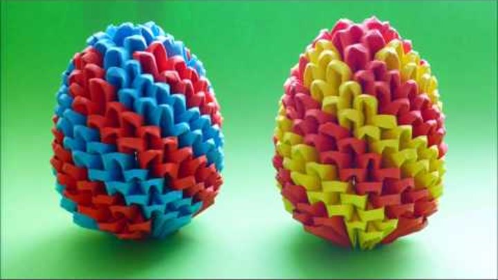 DIY Origami Osterei 3D Geschenk zu Ostern Anleitung, EASTER EGG TUTORIAL GIFT IDEAS
