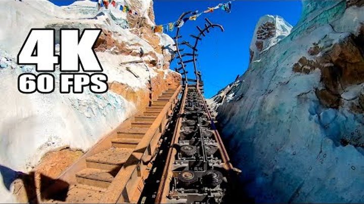 4K 60FPS Expedition Everest Roller Coaster Multi Angle POV Walt Disney World Animal Kingdom Ultra HD