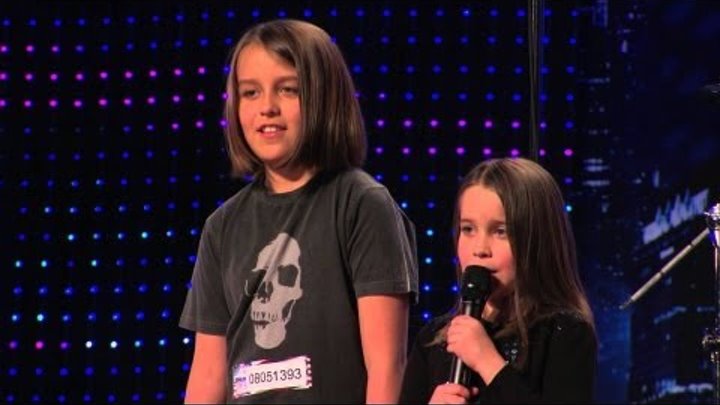 Six year old Aaralyn & Izzy sing "ZOMBIE SKIN" on America's Got Talent. *****