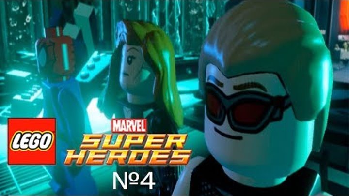 Lego Marvel Super Heroes №4:Черная вдова соколиный глаз и человек паук против гоблина и венома