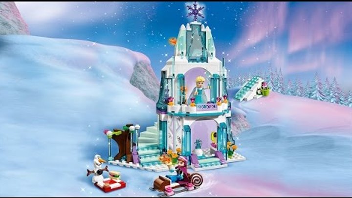 Конструктор Lego собираем замок Эльзы (Disney Princess Elsa`s Sparkling Ice Castle)