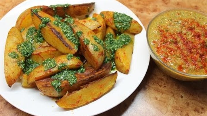 Рецепт: Картофель Айдахо + Овощной соус =)