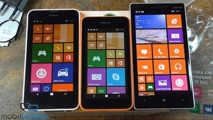 Распаковка Nokia Lumia 530 Dual SIM: недорогой смартфон с WP 8.1 (unboxing)