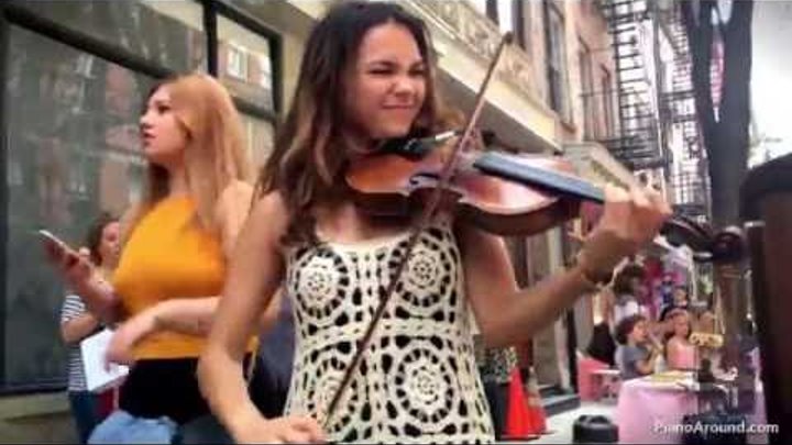 Spontaneous Street Piano and Violin Duet in New York City with Ada - Part 2