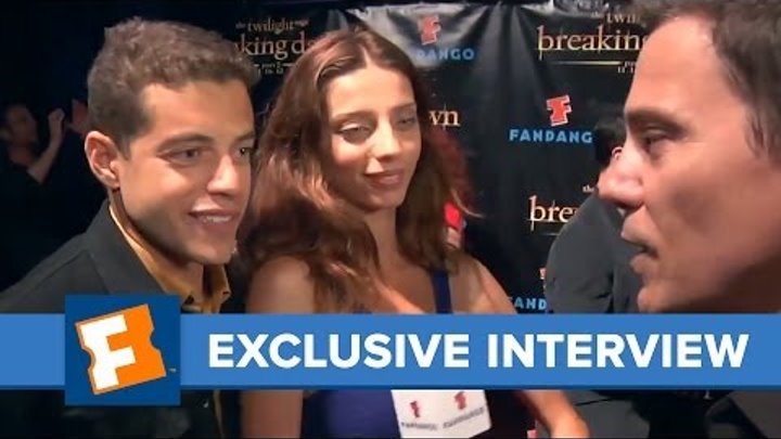 Twilight stars Angela Sarafyan and Rami Malek Exclusive Interview | Comic Con | FandangoMovies
