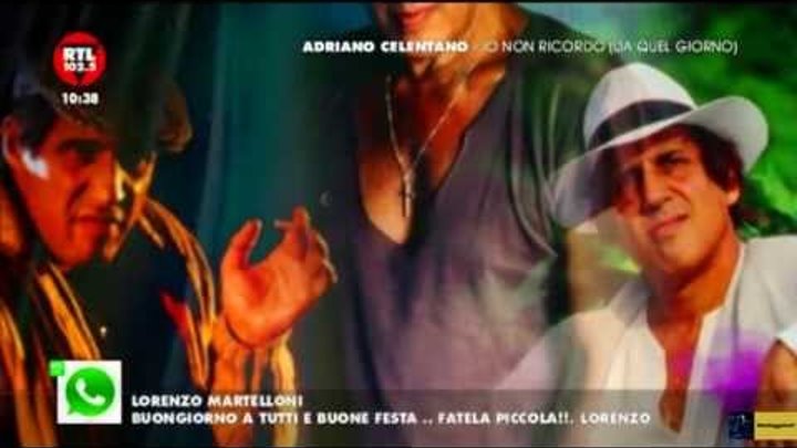 Adriano Celentano Io Non Ricordo (Da Quel Giorno) 2013 Registrato da tv HD